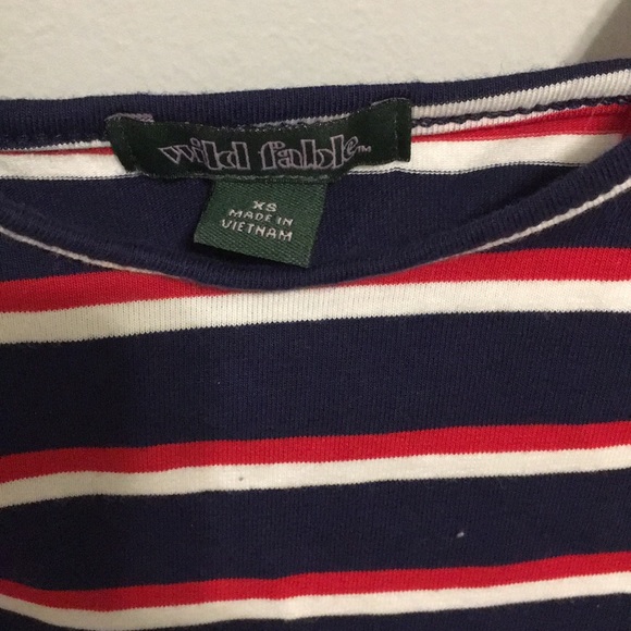 Red white and blue tank crop top - Picture 2 of 3